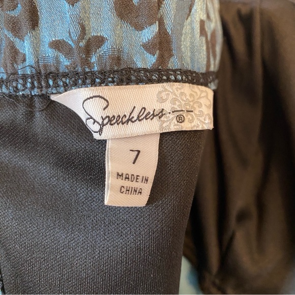 Speechless, 7, blue and black strapless dress - Picture 4 of 7